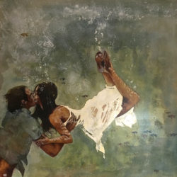 Amore clandestino 80x80 cm